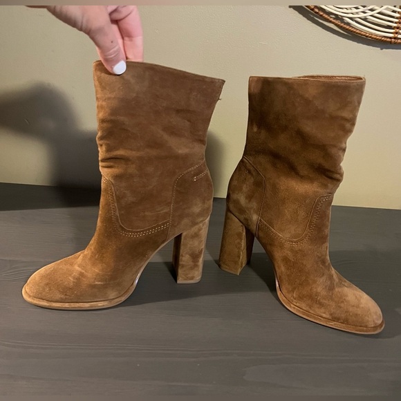 Steve Madden Vector Suede Slouch Boots - Picture 5 of 10